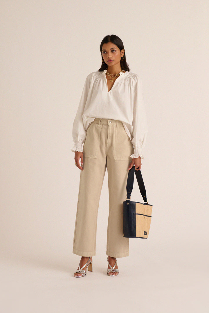 Jeans Nazaire beige minéral