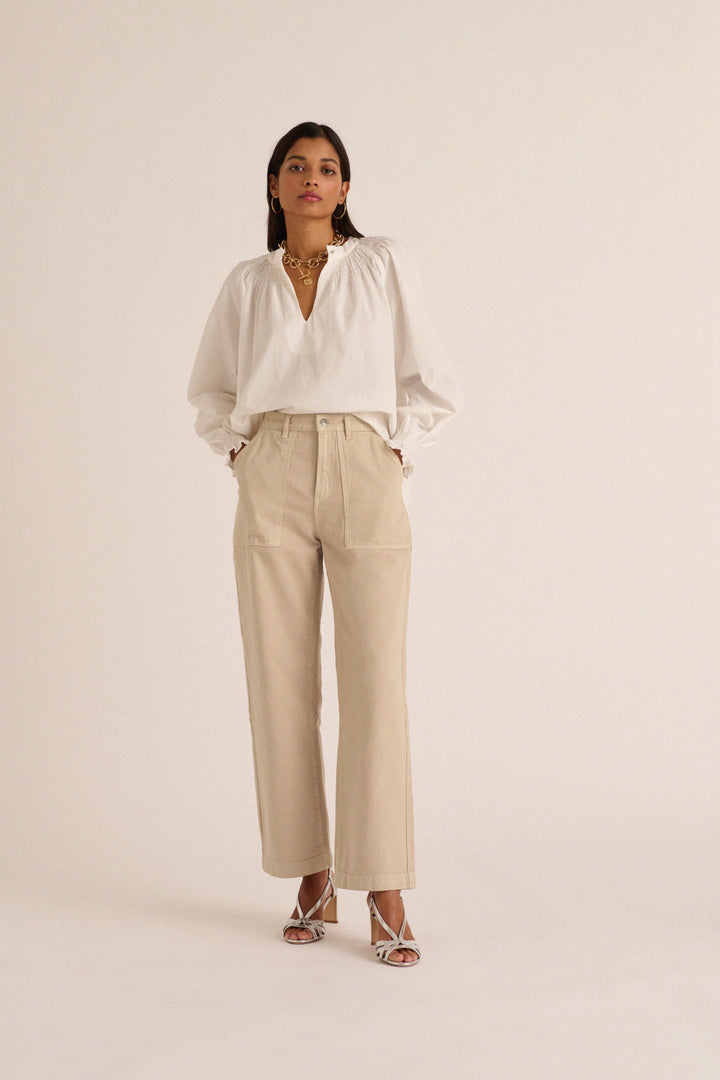 Jeans Nazaire beige minéral