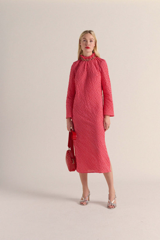 Robe Yuna Vichy Rose Et Blanc