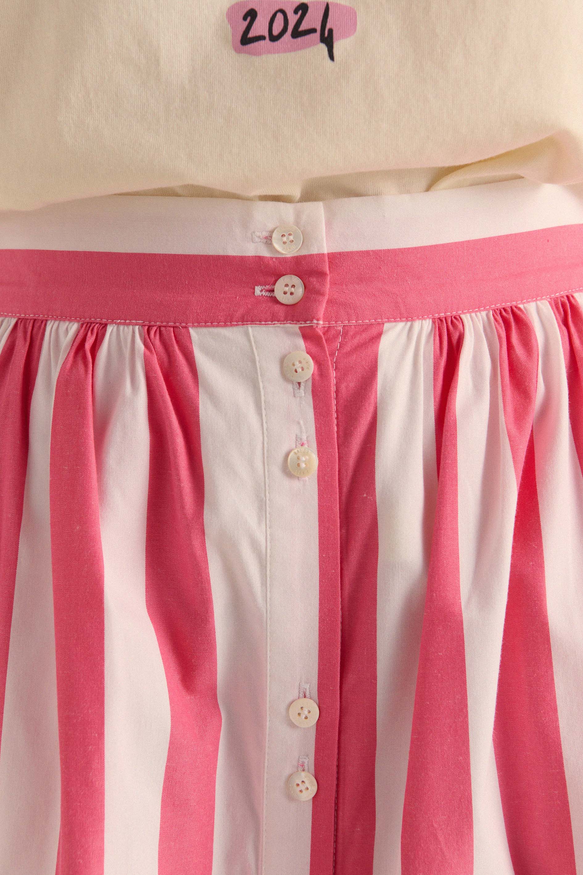Skirt Sally stripes pink