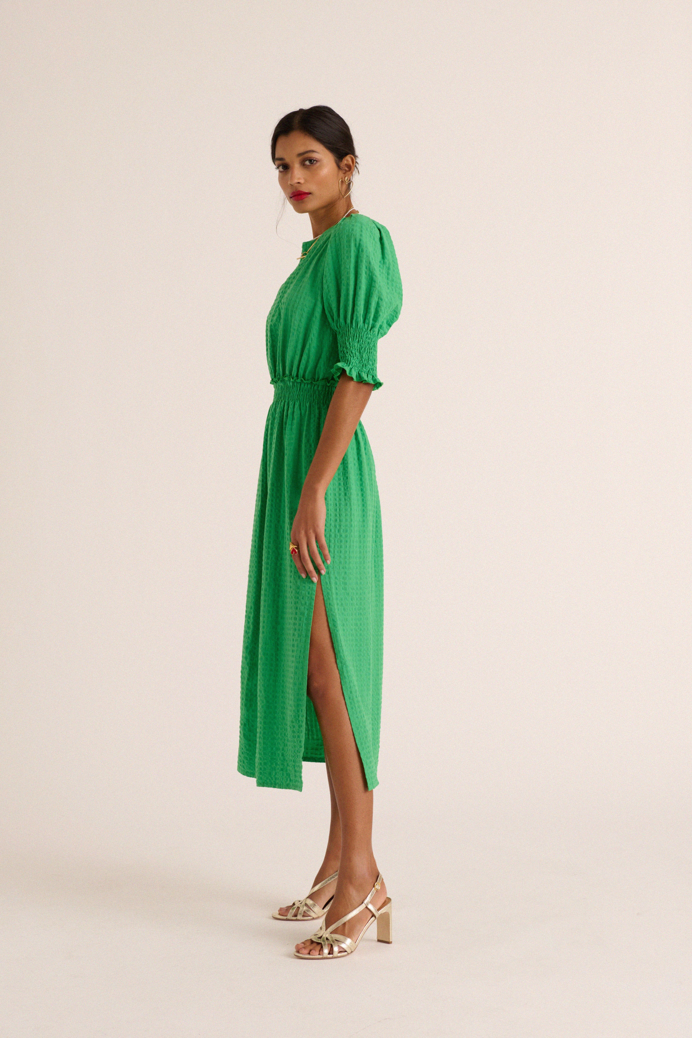 Lawn green Celeste dress