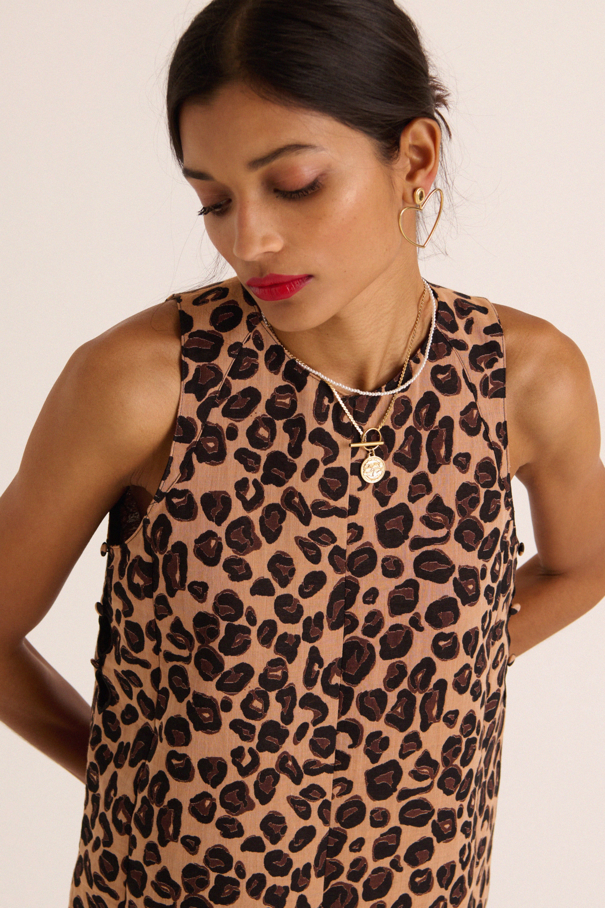 Dana leopard dress