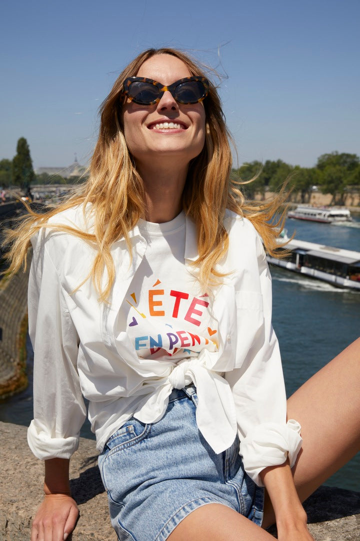 Bree T-shirt Multicolored Gently Sloping Summer