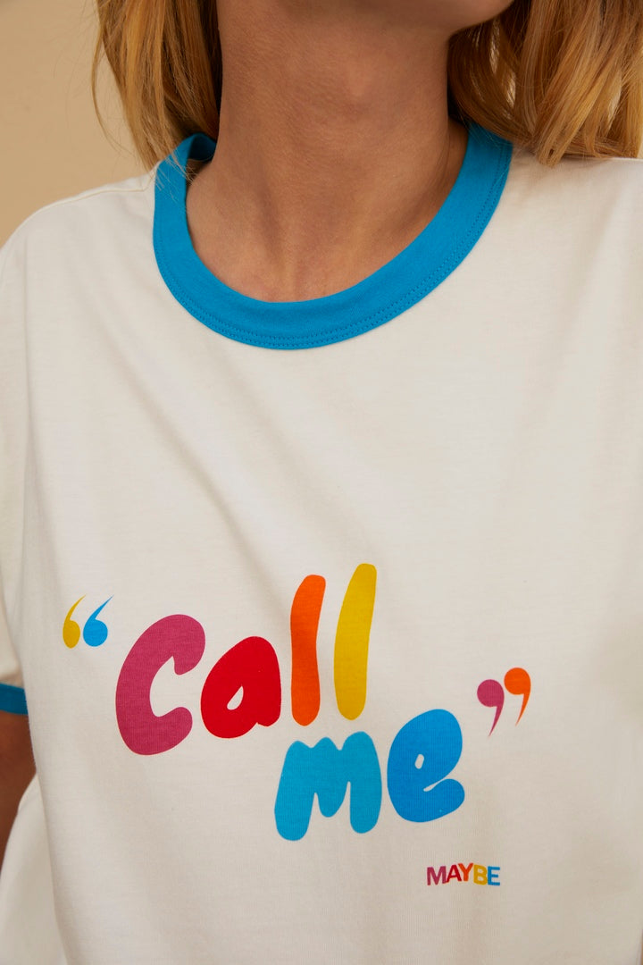 Bree Call me multicolored t-shirt
