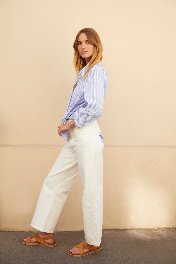 Shirt Ulysse stripes blue and white