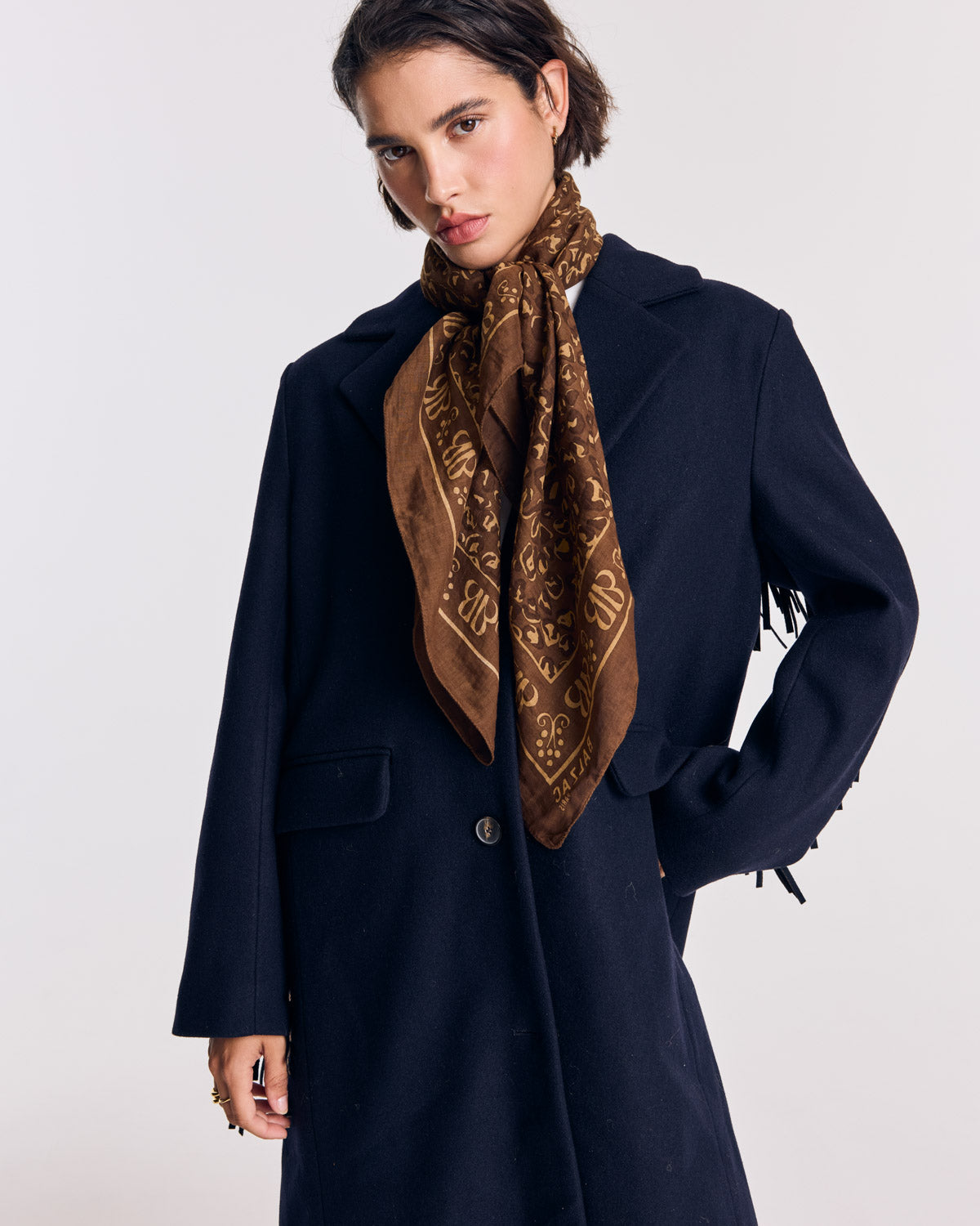 Johanna chocolate scarf