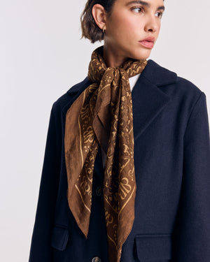 Foulard Johanna chocolat