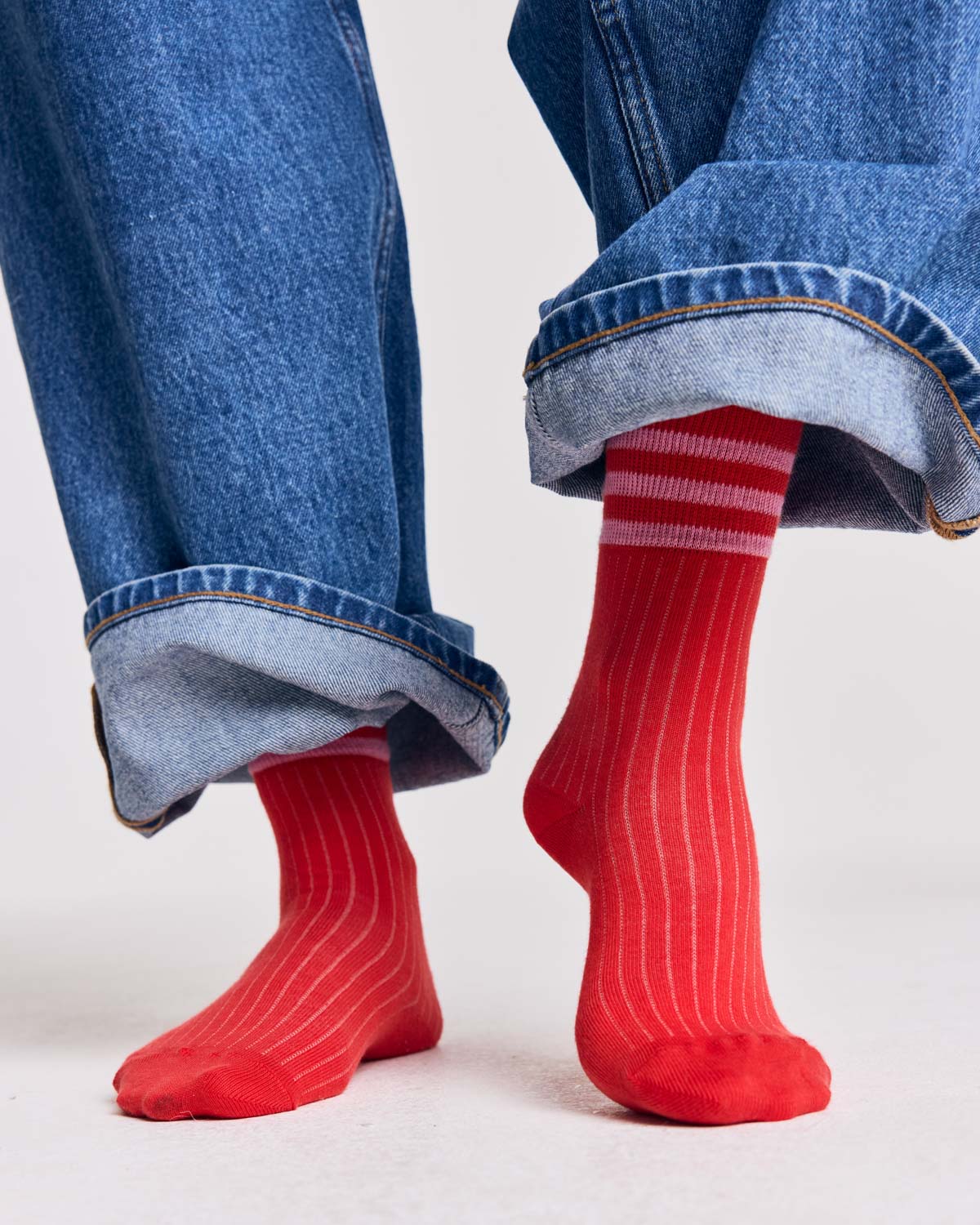 Socks Haka red and pink