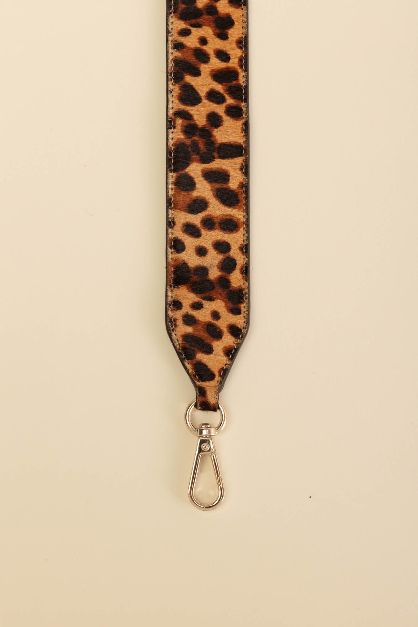 Removable pony-effect leather leopard Caesar handle - Balzac Paris