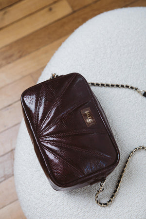 Purple patent Barthes bag