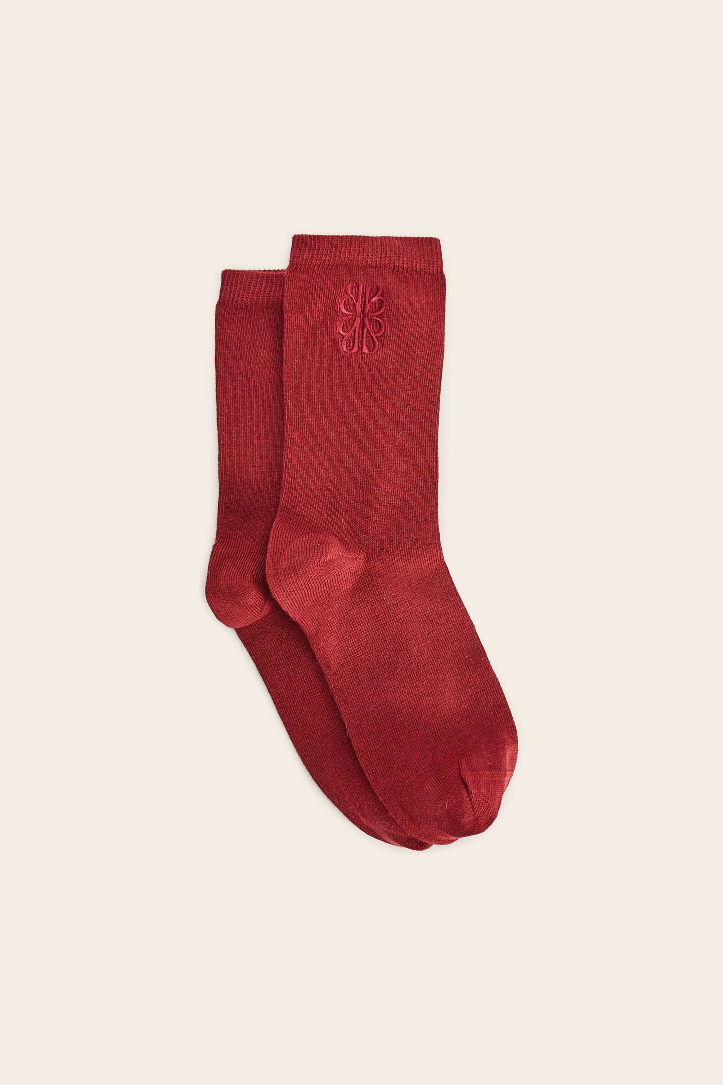 Tobby burgundy sock