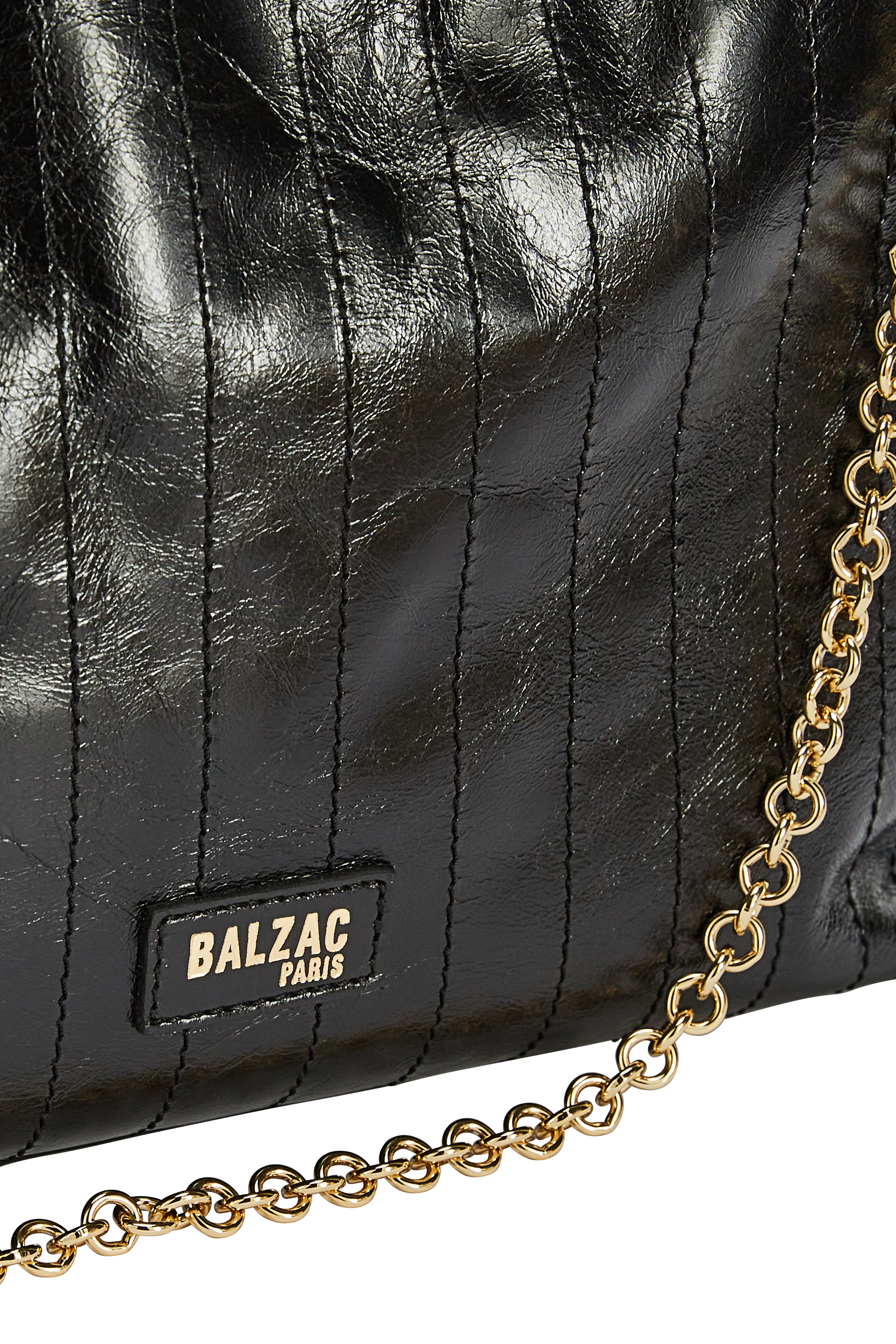 Bag Amaïa crinkled black