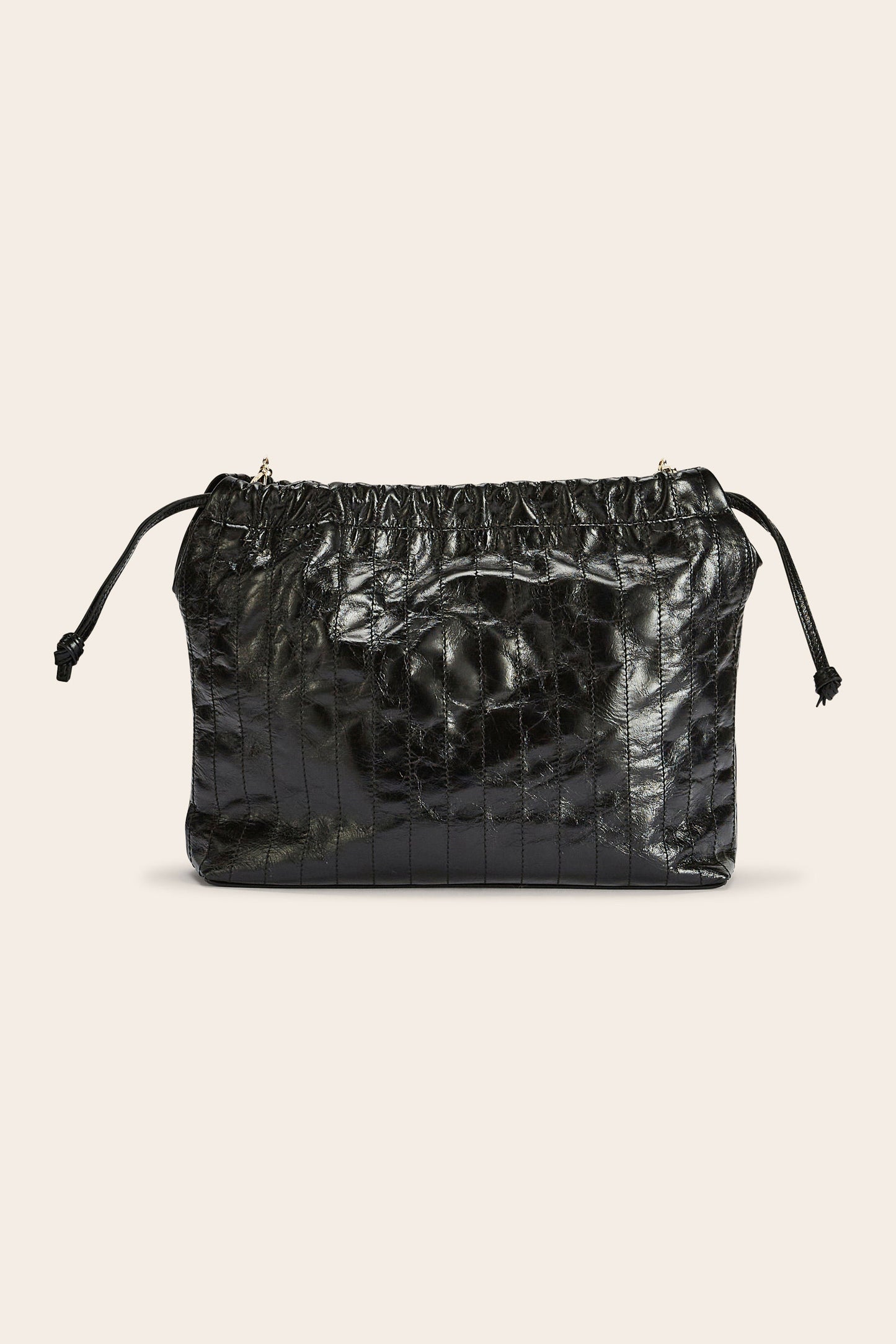 Amaïa black crumpled bag