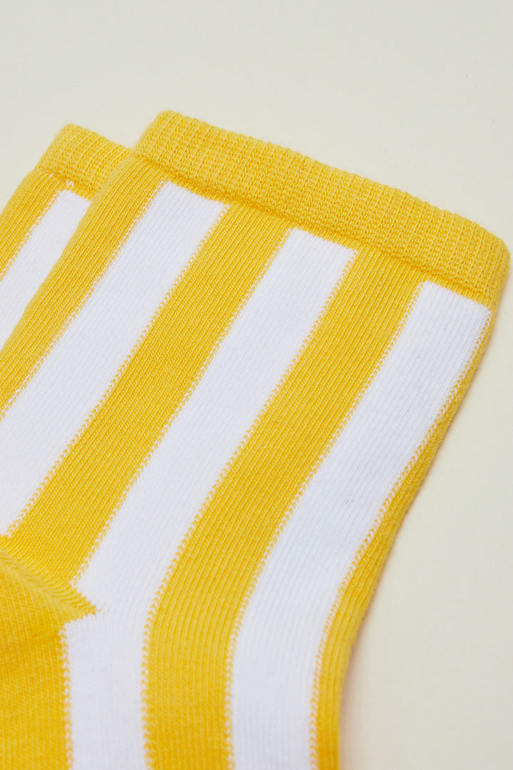 Yellow striped Empreinte socks 