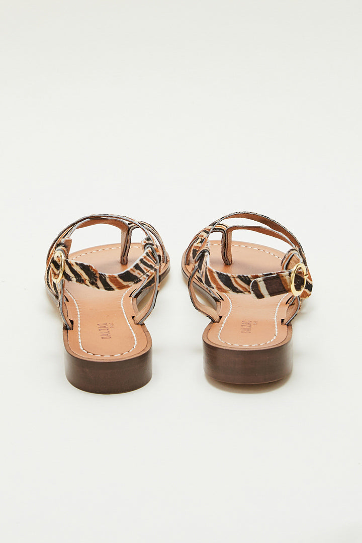 Sandals Bruyère pony tiger