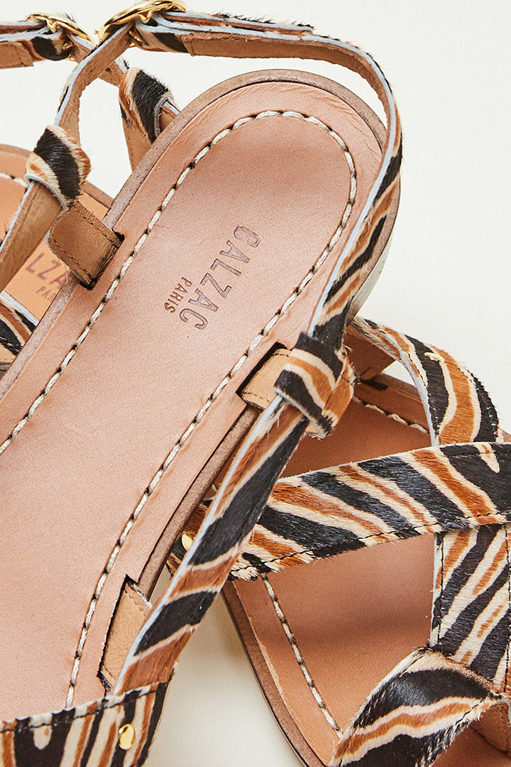 Sandals Bruyère pony tiger