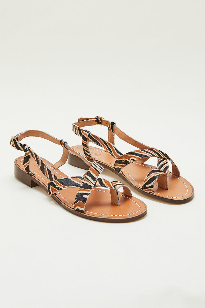 Sandals Bruyère pony tiger