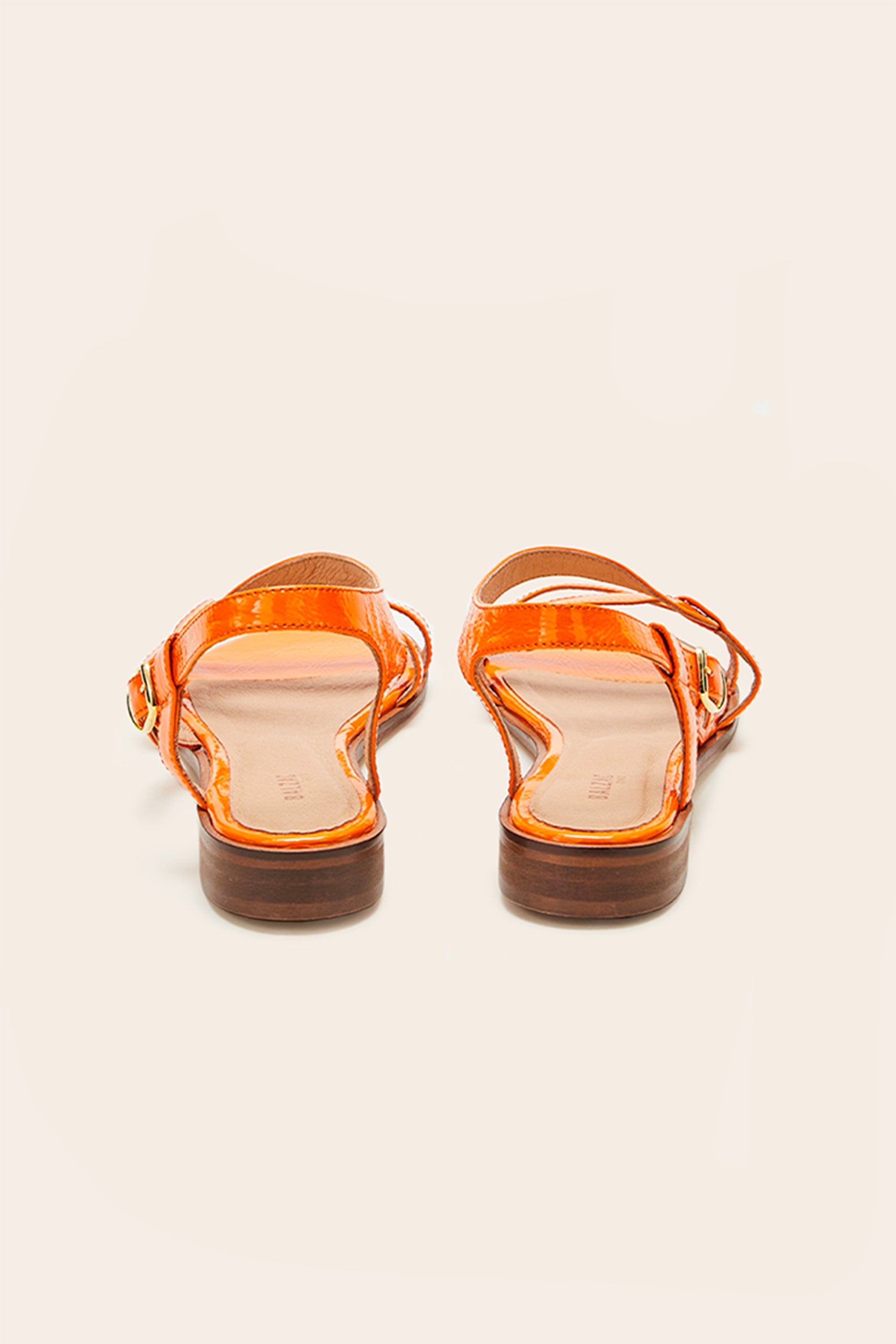 Sandals Margarita patent orange