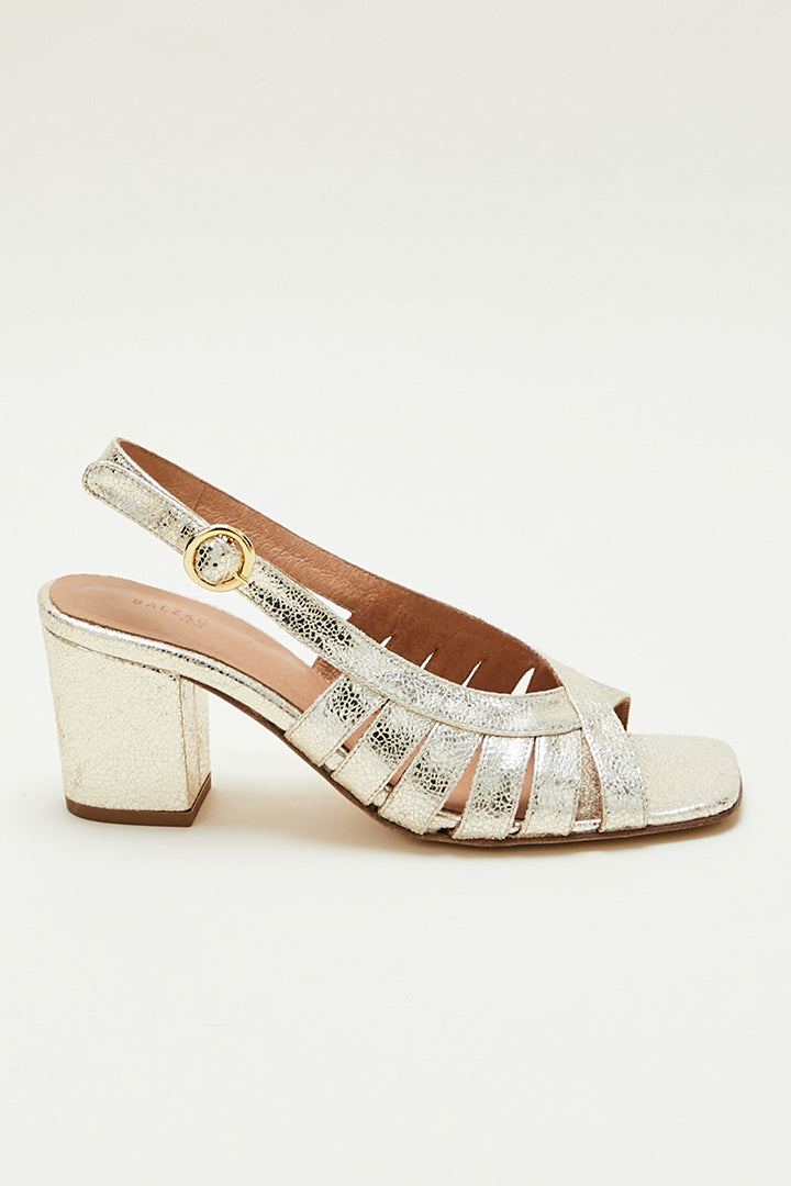 Gold Prudence sandals