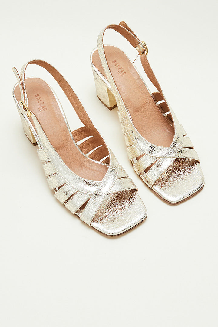 Gold Prudence sandals