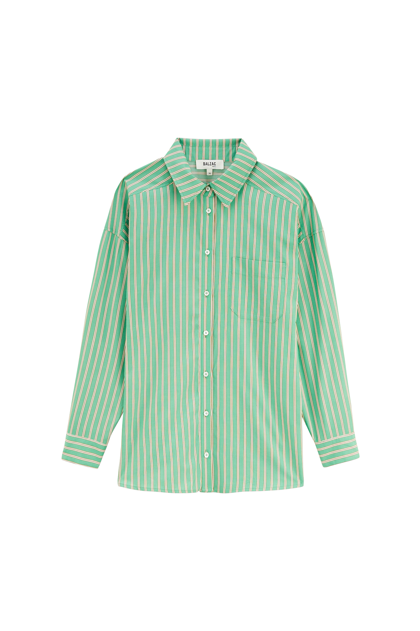 Hector green and yellow striped shirt