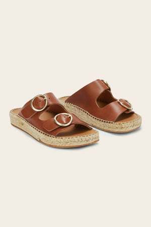 Cognac Sunflower Sandals