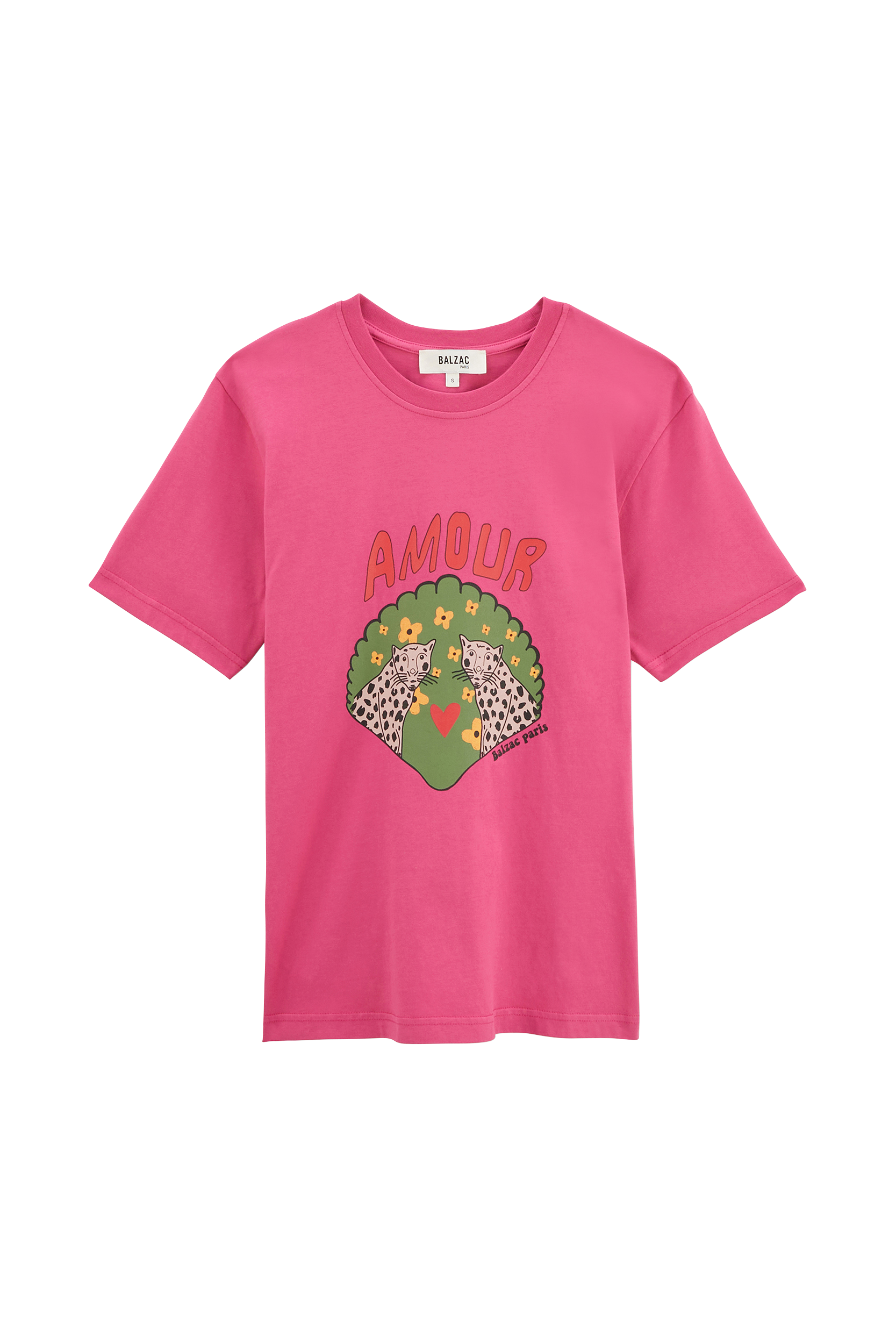 Tee-shirt Bree Amour de Léo rose