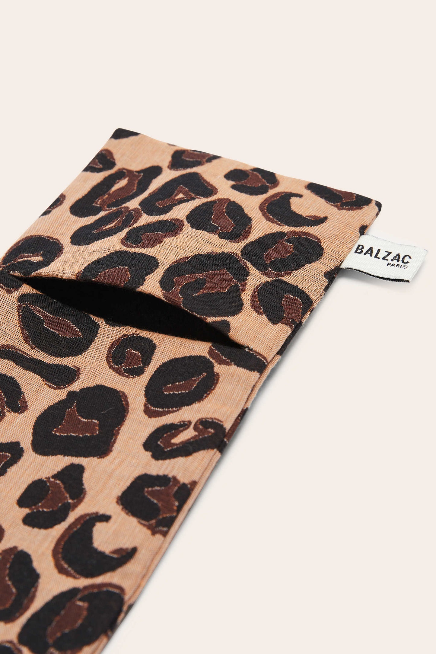 LBB x Balzac leopard clutch