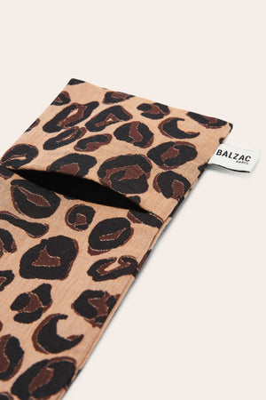LBB x Balzac leopard clutch