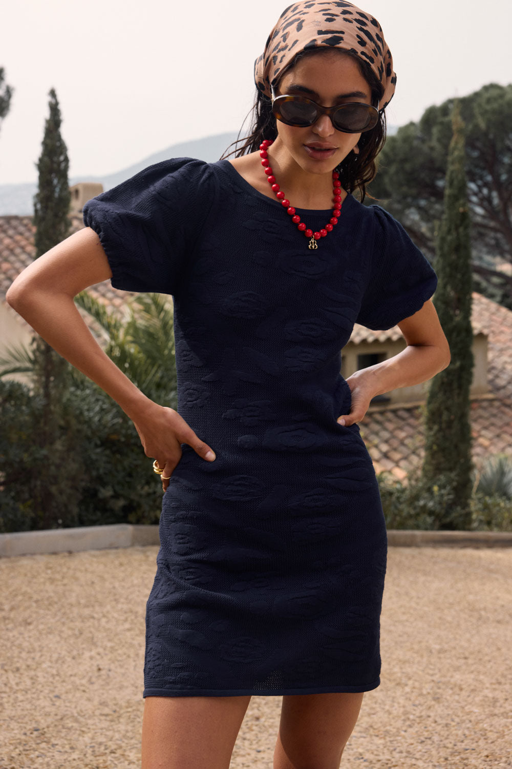 Marta navy dress