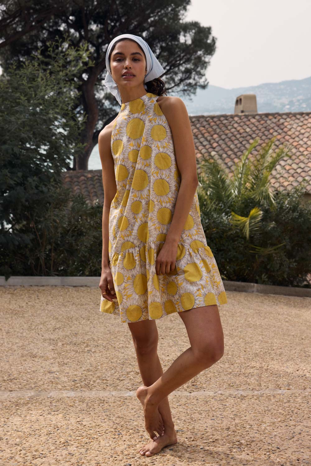 Elisabeth dress with Liberty sunflower print
