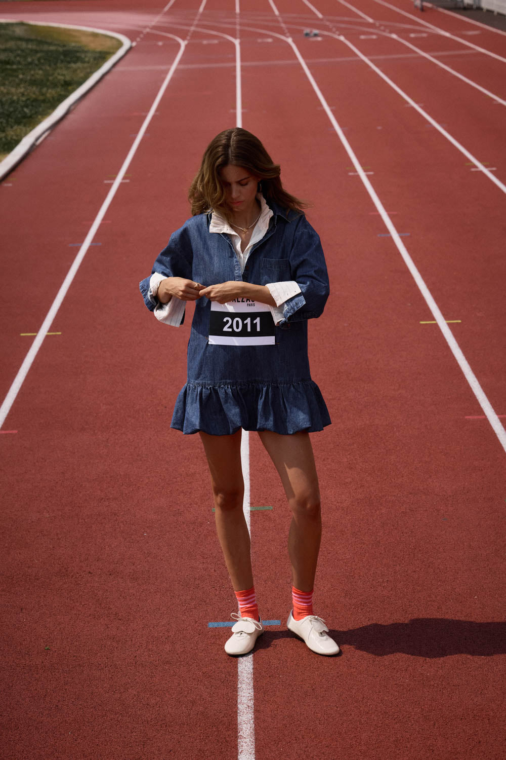 Robe Deborah bleu chambray foncé