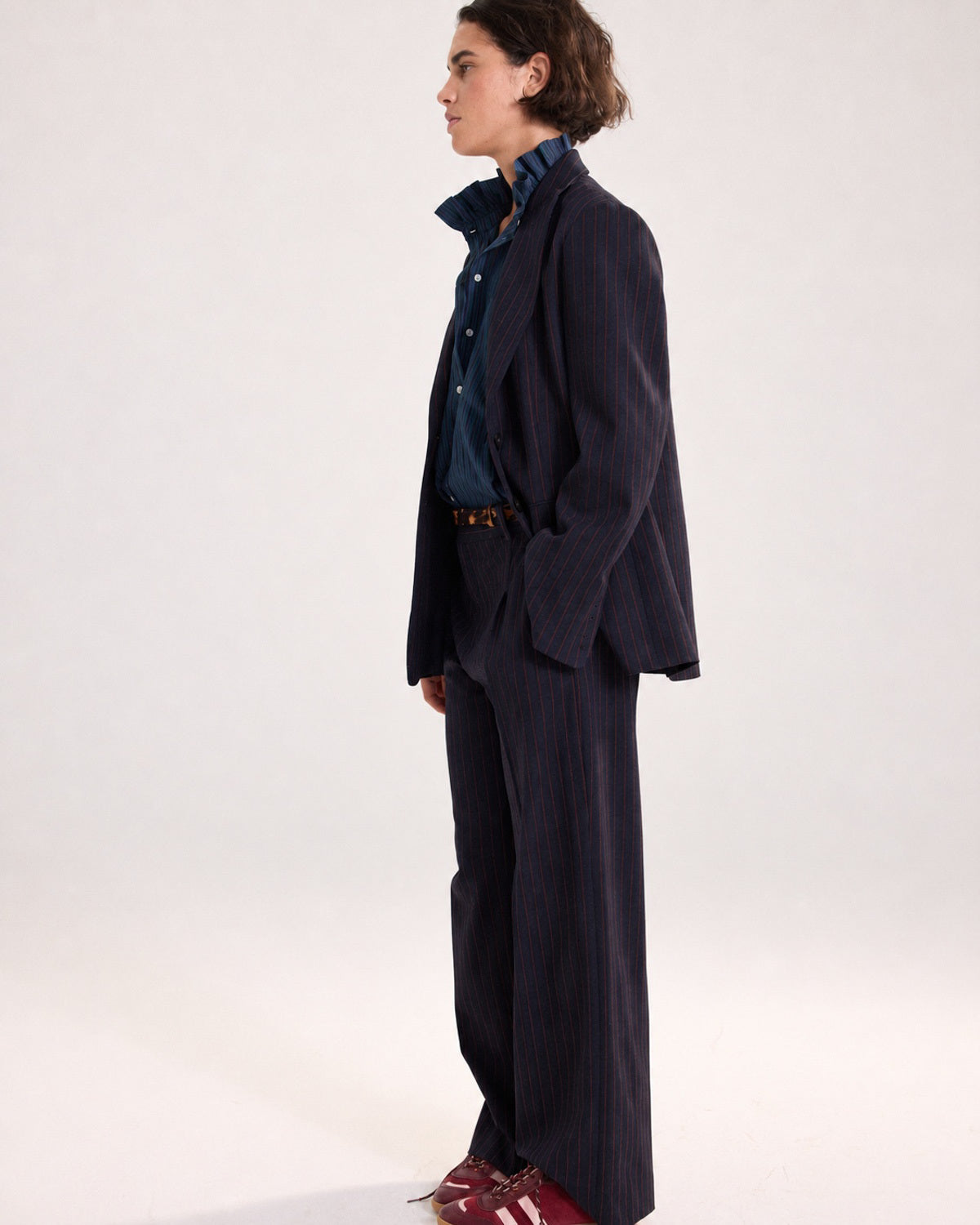 Pants Antho stripes navy and red