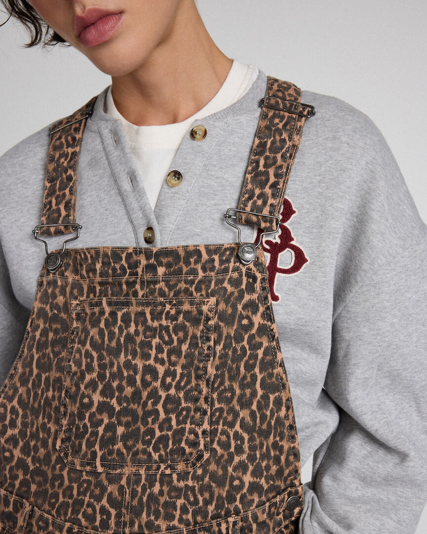 Salopette Edifice leopard coffee