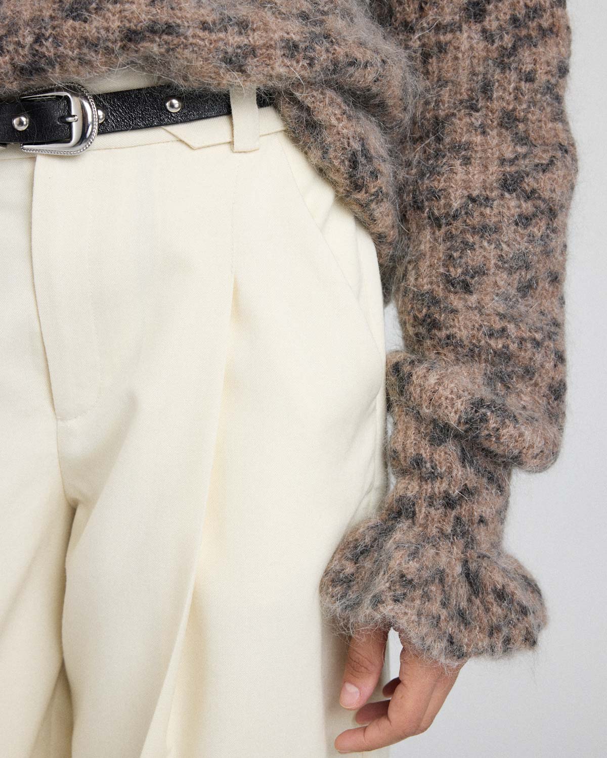 Sweater Adam cheetah sand spotted