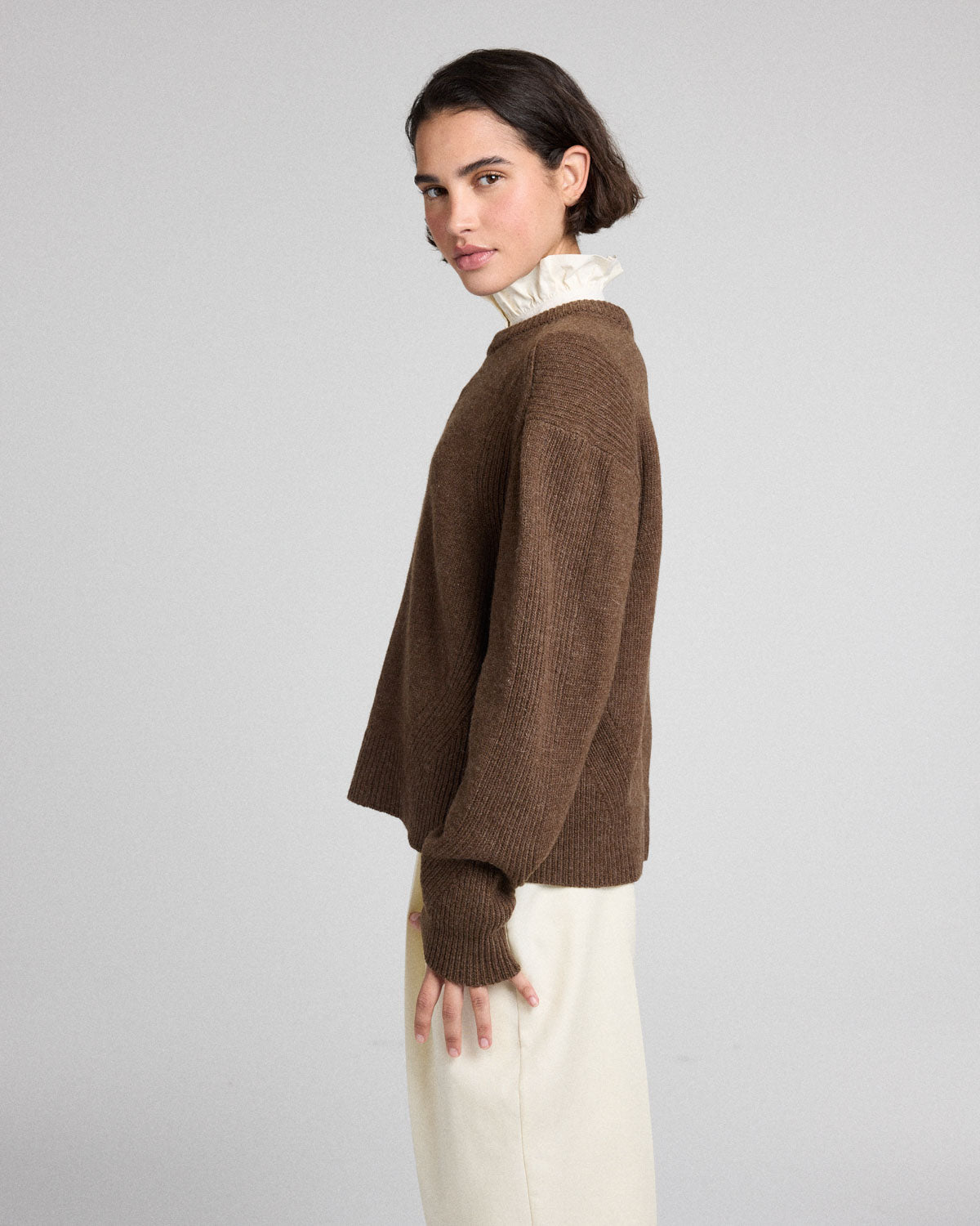 Pull Flo marron