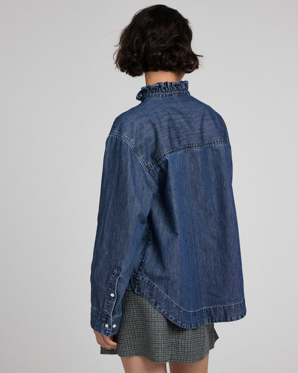 Blouse Madeline blue chambray dark
