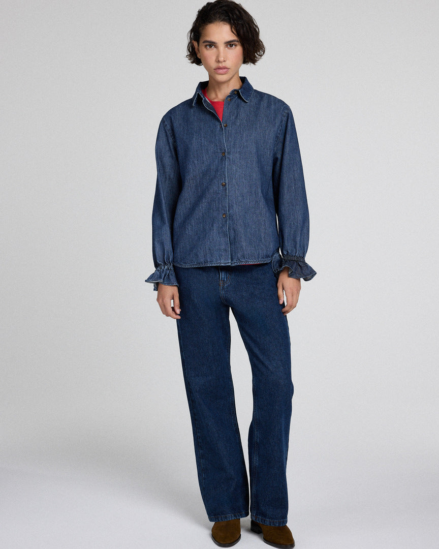 Léana shirt medium blue