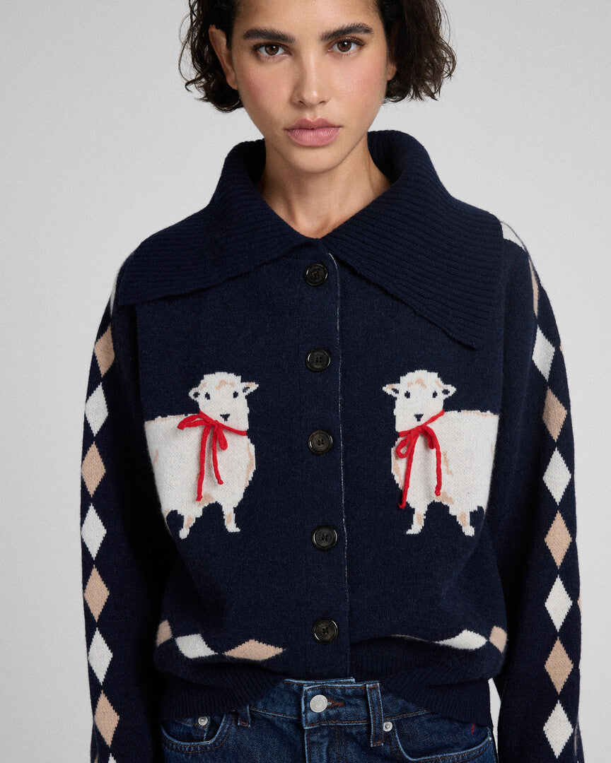 Cardigan Cecilia navy blue