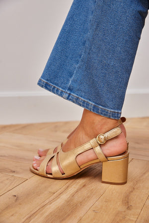 Sandales Gaëlle dorées