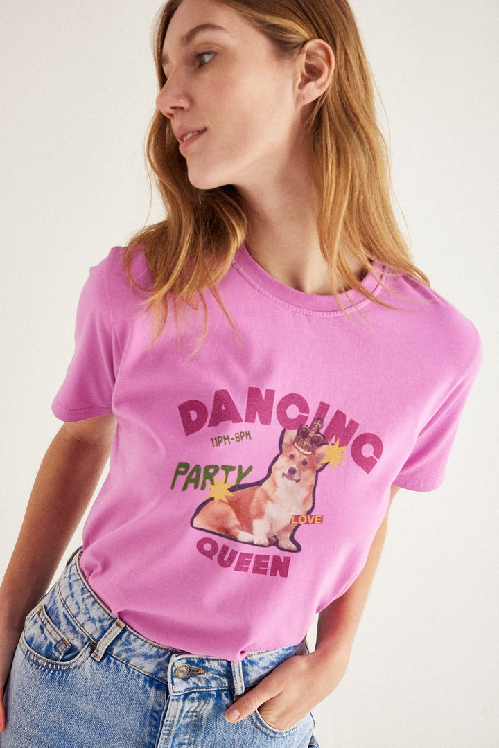 Bree Dancing queen pink t-shirt