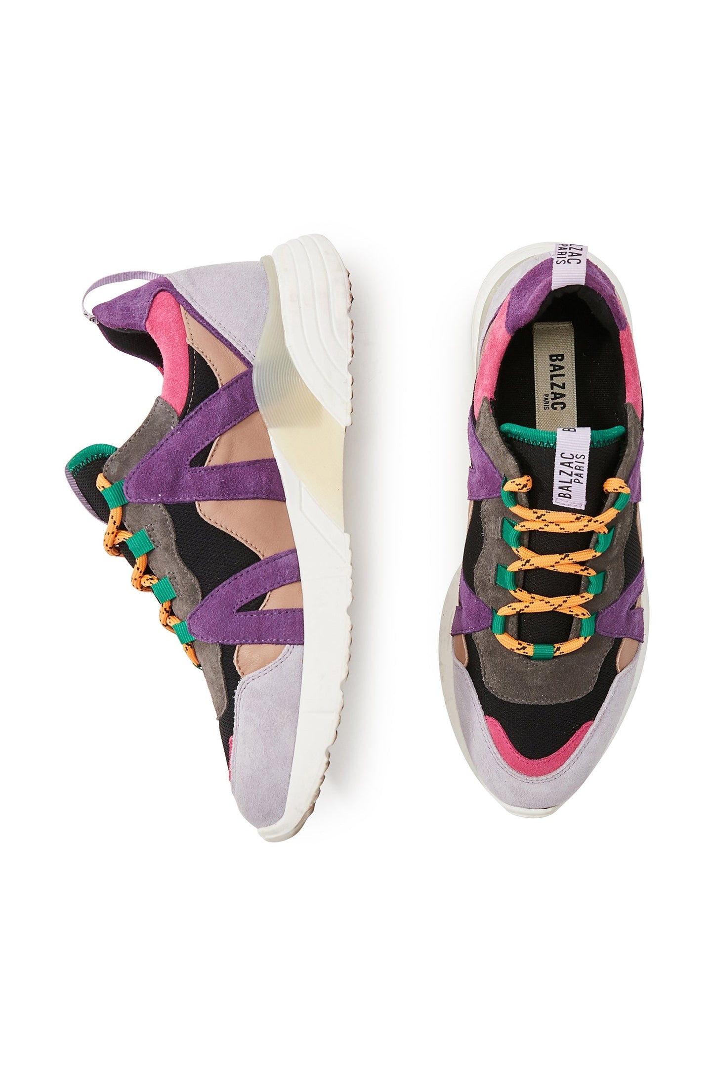 Purple and green Astor sneakers