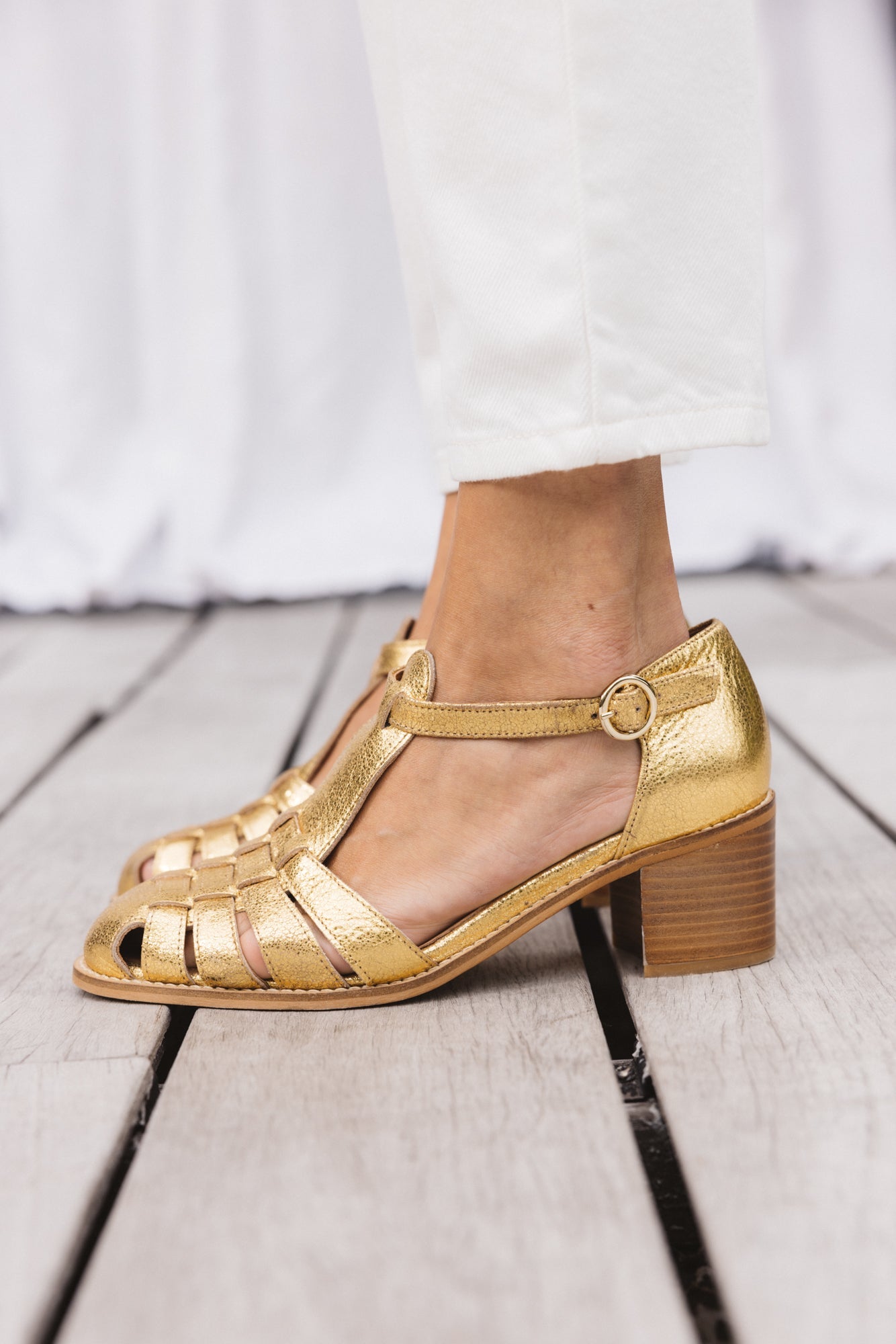 Sandals Albane gold