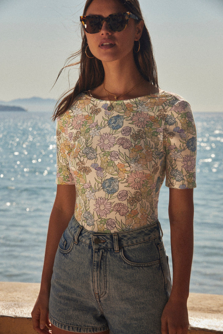Heureuse bodysuit with summer flower print