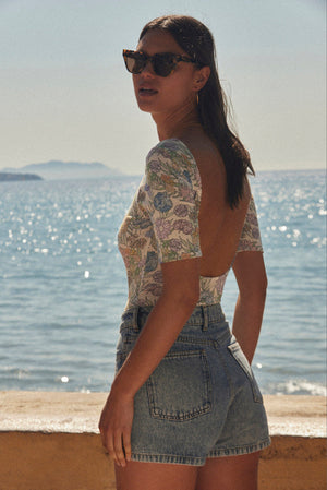 Heureuse bodysuit with summer flower print