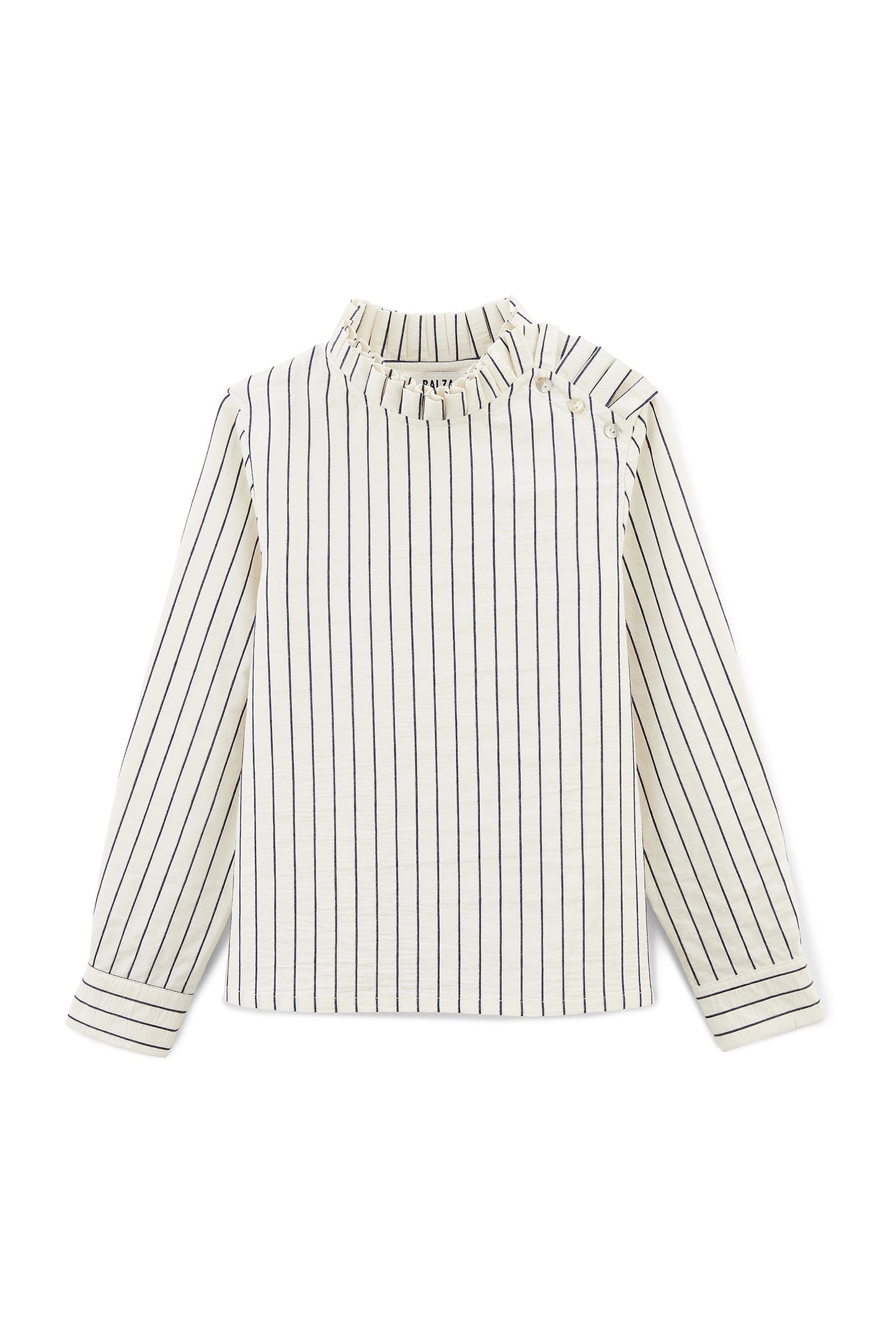 Brussels black and white striped shirt