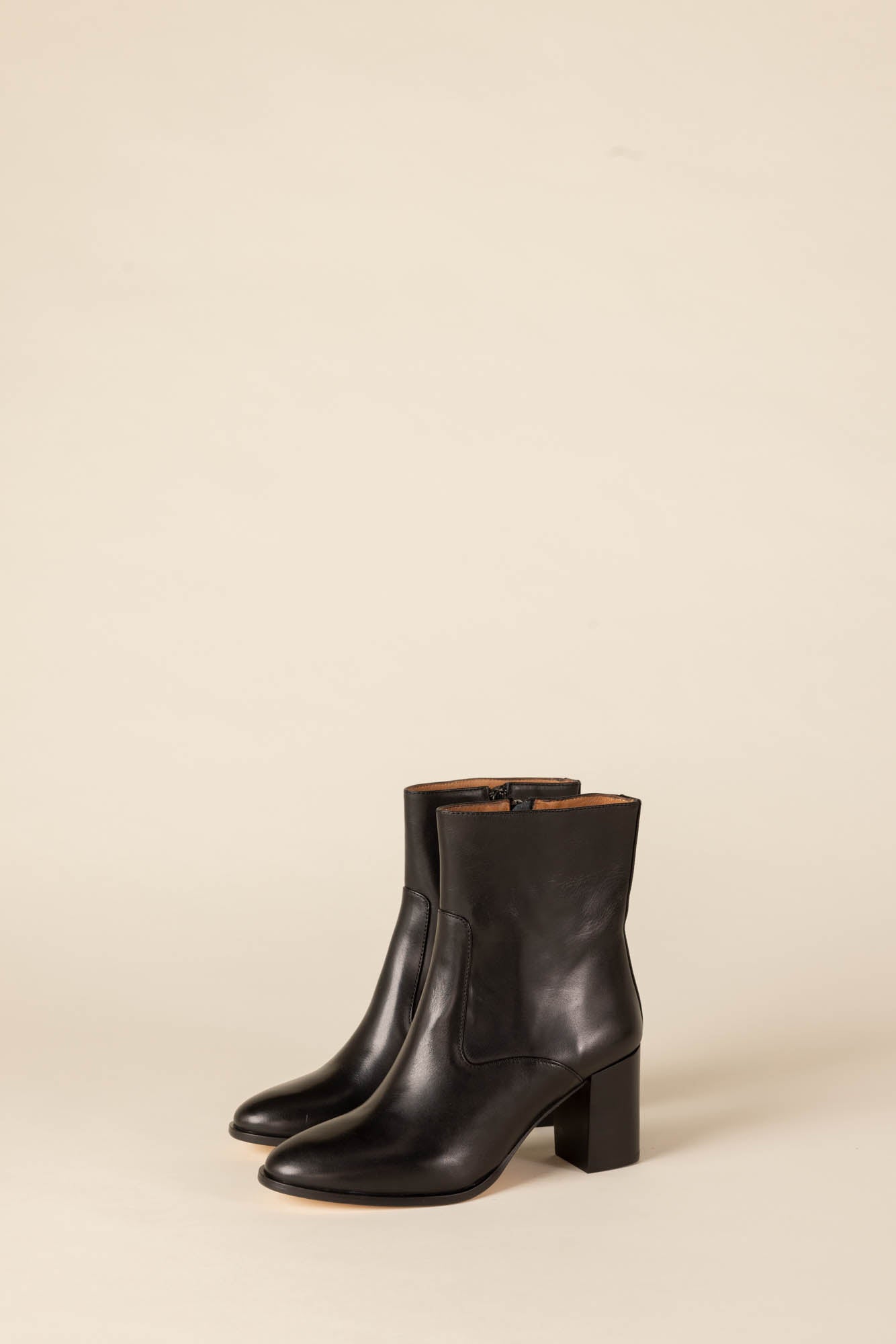 black clarinet ankle boots