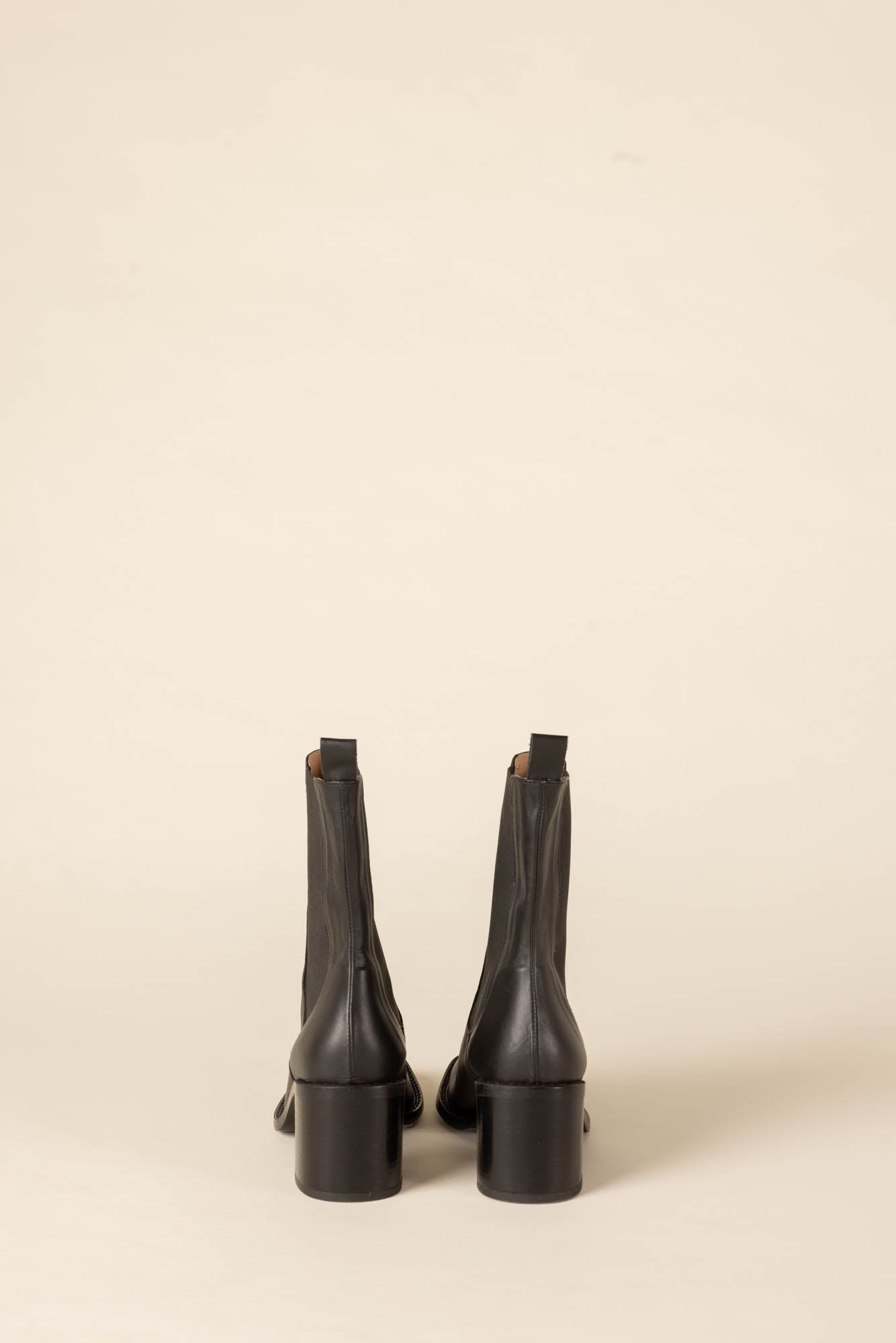 black twilight ankle boots