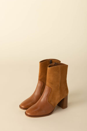 bottines élégance camel