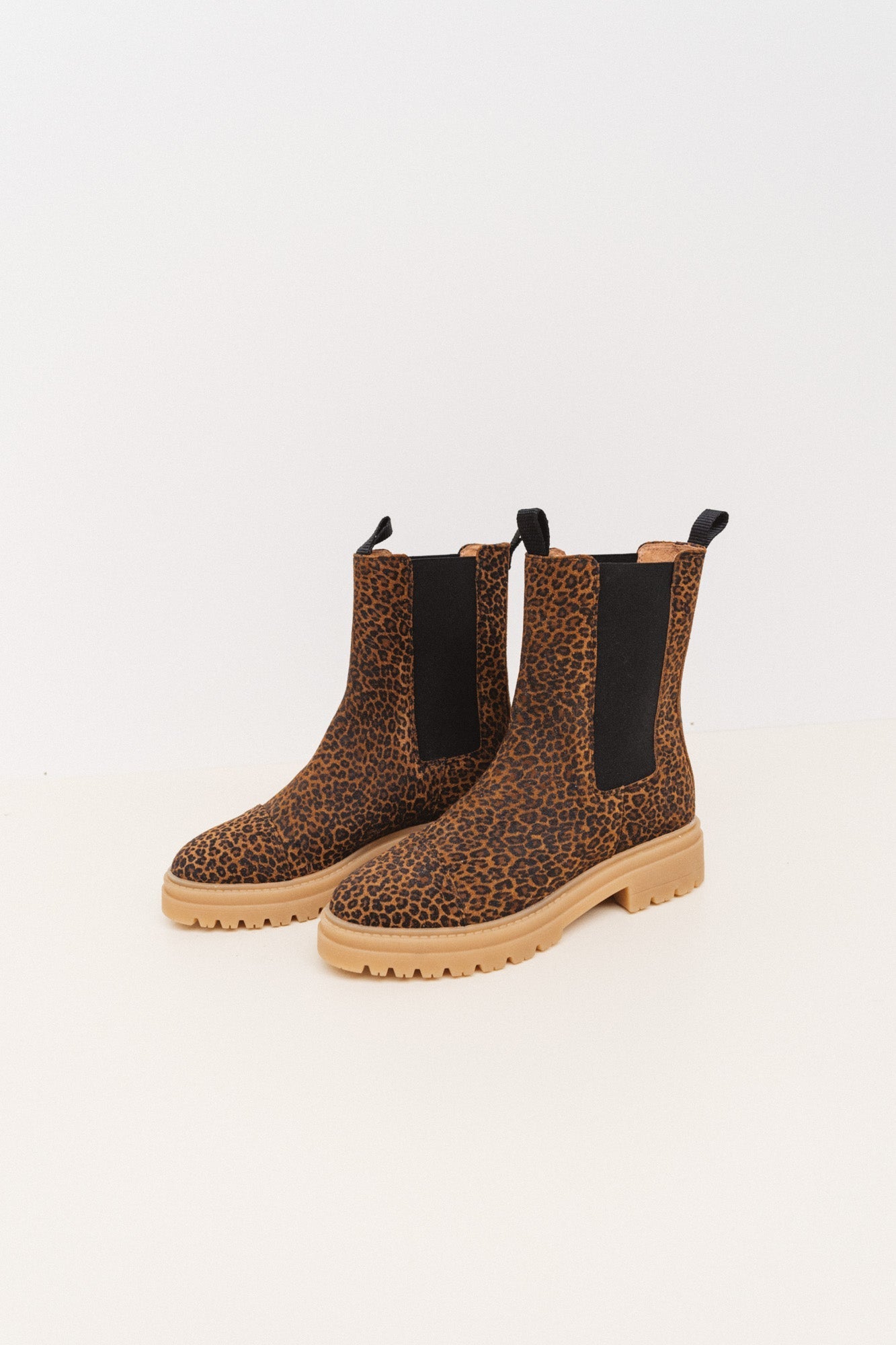 Leopard Fleuron ankle boots (old)